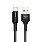 Cablu Împletitură împletită USAMS USB-C 2A 1.2m negru