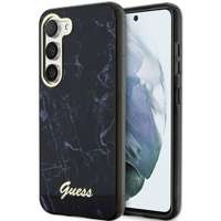 Husacase Guess GUHCS23MPCUMAK S23 +S916 negru/negru Hard Marble Case