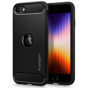 Husa SPIGEN  iPhone  SE 2020 Rugged Armor Black Black Case