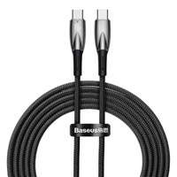Baseus cablu Seria Glimmer cu încărcare rapidă USB-C 480Mbps PD 100W 2m negru