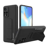 Wozinsky Kickstand Case flexibil silikonou husa cu stand Xiaomi Redmi Note 11S / Note 11 negru