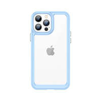 Outer Space Case husa pentru iPhone 12 Pro Max carcasă rigidă cu ramă de gel albastru
