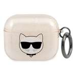Case Karl Lagerfeld KLA3UCHGD AirPods 3 cover gold / gold Glitter Choupette