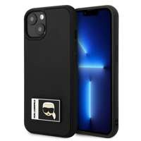Husa Apple iPhone KARL LAGERFELD 13 Ikonik Patch negru tarecase