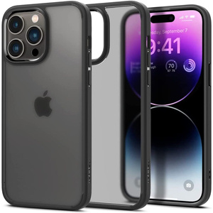 Husa Spigen Ultra Hybrid iPhone 14 Pro Max Frost negru