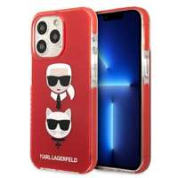 Husa KARL LAGERFELD Apple iPhone  13 13 Pro Karl&amp;Choupette Head Red Hardcase