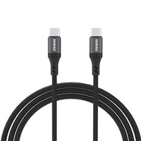 Dudao L3CC USB-C - cablu împletit USB-C 60W 1,2 m - negru