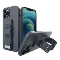 Coardă case gel husa cu lanț cu șnur lanț de lanț iPhone 12 Pro albastru marin