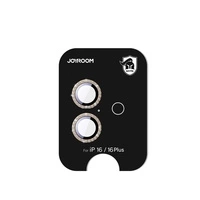 Protector de ecran din sticlă Joyroom JR-MSF0306 pentru lentile iPhone 16 Pro/16 Pro Max - maro