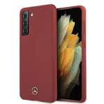 Husa MERCEDES MERCEDES Samsung Galaxy S21 Plus Silicone Line MEHCS21MSILRE Red Hardcase