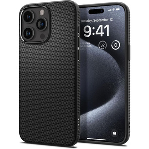 Husa Spigen Liquid Air iPhone Husa MATTE 14 Pro Black Case