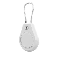 Carcasă Apple AirTag impermeabilă cu cablu de oțel - albă