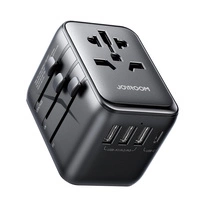 Adaptor de voiaj Joyroom JR-TCW01 universal 17W EU / US / UK / JP / AU / CN - negru