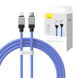 Cablu încărcare rapidă Baseus USB-C to Lightning CoolPlay Series 20W 1m (violet)
