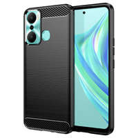 Husa Case husanounou Carbon pentru Infinix Hot 20 Play flexibil siliko carbo capac negru Case