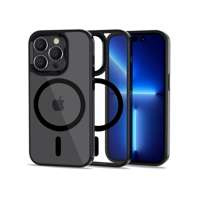 Husa Mag MagSafe iPhone Tech-protect mat 14 Pro Negru/clear