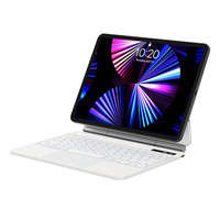 Baseus mag husa display-uri iPad iPad iPad Brilliance netic cu tastatură și m încorporat pentru Pro 11" (2018/2020/2021) / Air 4 10.9" / Air 5 10.9" alb