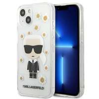 Husa KARL LAGERFELD Apple iPhone 13 Mini Flower Iconic Karl Clar Case