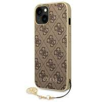 Husa Apple iPhone GUESS 14 Plus 4G Charms Collection Maro Hardcase