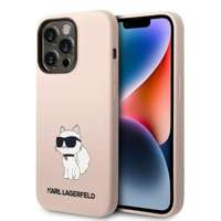 Husa Karl Lagerfeld iPhone 14 Pro Max 6.7" hardcase roz / roz silicon Choupette