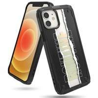 Ringke Fusion X Design husa capac blindat cu ramă iPhone 12 mini negru (Routine) (XDAP0020)