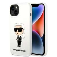 iPhonecase Karl Lagerfeld KLHCP14MSNIKBCH 14 Plus 6.7" alb alb/alb silicon greu Ikonik