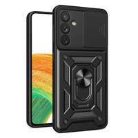 Husa Armor husa Hybrid Camshield pentru Samsung Galaxy A14 carcasă blindată cu capac pentru cameră foto negru Case