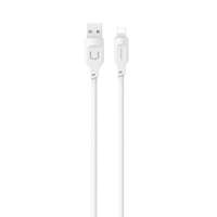 Cablu USAMS Lightning Fast Charging 2.4A Lithe Series1.2m alb/alb SJ565USB02 (US-SJ565)
