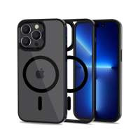 Husa Mag MagSafe iPhone Tech-protect mat 14 Pro Max Negru / transparent