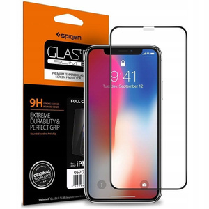 Sticlă temperată SPIGEN Iphone 11 / Xr Glas.Tr Hd Full Glue Negru