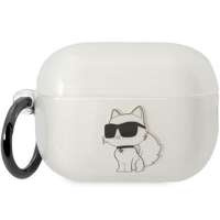 Husa Karl Lagerfeld KLAP2HNCHTCT Capac Airpods Pro 2 transparent Ikonik Choupette Case