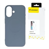 Husa din silicon Wozinsky Husa magnetica Magsafe pentru Samsung Galaxy S25 - gri