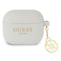 Husa GUESS Apple AirPods 3 Cover Silicone Charm 4G Collection Grey Case