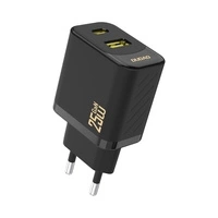 Încărcător Dudao A26T GaN 25W USB-A, USB-C - Negru