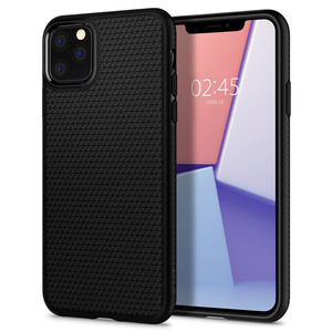 Husa SPIGEN Apple  Iphone 11 Pro Max Liquid Air Matte Black Black Case