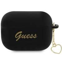 Husa Guess GUAP2LSCHSK Capac AirPods Pro 2 negru/negru Silicon Charm Heart Collection Case
