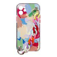 Lanț de culoare Case gel elastic husa cu lanț cu lanț pandantiv pentru Samsung Galaxy A32 5G multicolor (4)