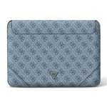 GUESS Laptop Bag 13 14 Sleeve 4G Uptown Triunghiul Logo Albastru