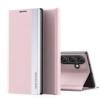 Husă cu clapă nouă pentru dormit cu funcție de suport pentru Samsung Galaxy A56 - roz