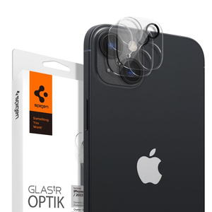 Spigen iPhone Protector de cameră Optik.tr Camera Protector 2-pack 14 / 14 Plus Crystal Clear