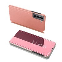 Husa Clear View Case husă husa cu capac cu clapeta Samsung Galaxy S22+ (S22 Plus) roz
