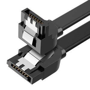 Cablu sATA înclinat UGREEN US217 0,5 m (negru)