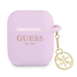 Guess GUA2LSC4EU Husa AirPods mov/violet Charm Collection 4G
