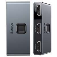 Baseus bidirectional HDMI - 2x HDMI splitter switcher 4K / 30 Hz gray (CAHUB-BC0G)