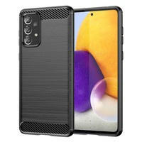 Carbon Case flexibil husa cover Samsung Galaxy A73 negru