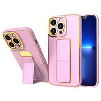 Case husa iPhone Nou Kickstand pentru 13 Pro cu stand roz
