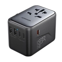 Adaptor de voiaj Joyroom JR-TCW02 65W universal EU/US/JP/AU/UK/CN - Negru