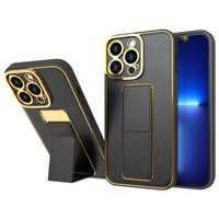 Case husa iPhone Nou Kickstand pentru 12 Pro cu stand negru