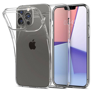 Husa Spigen iPhone 13 Pro Liquid Crystal Crystal Transparent Clear Case + Folie sticla Acoperire completă Spigen