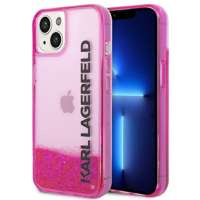Husa Apple iPhone Liquid Glitter KARL LAGERFELD 14 Plus Elong Pink Hardcase